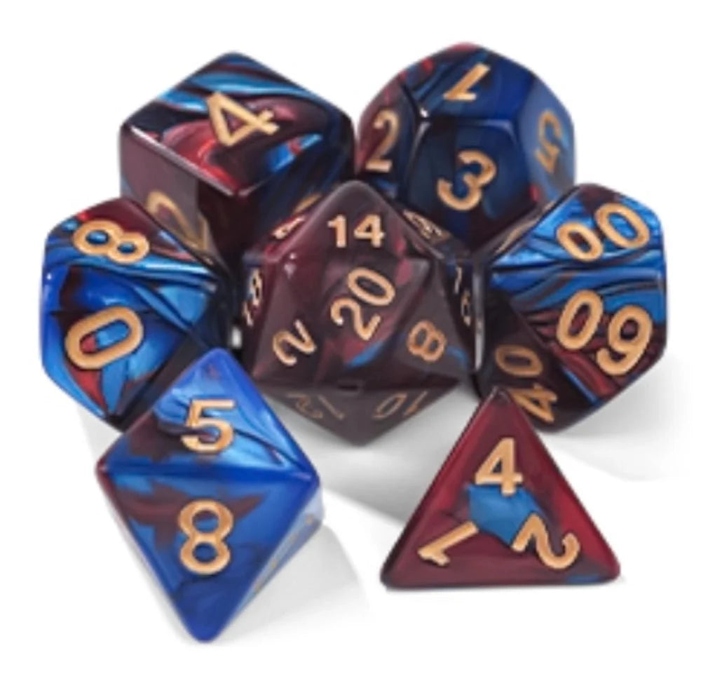 Two Color Dice Tray – Resin – Acrylic two - color mix and match dnd dice set + dice tray