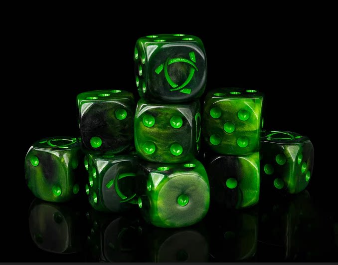 Tzeentch Dark Acrylic D6 Dice Set – alternate product view