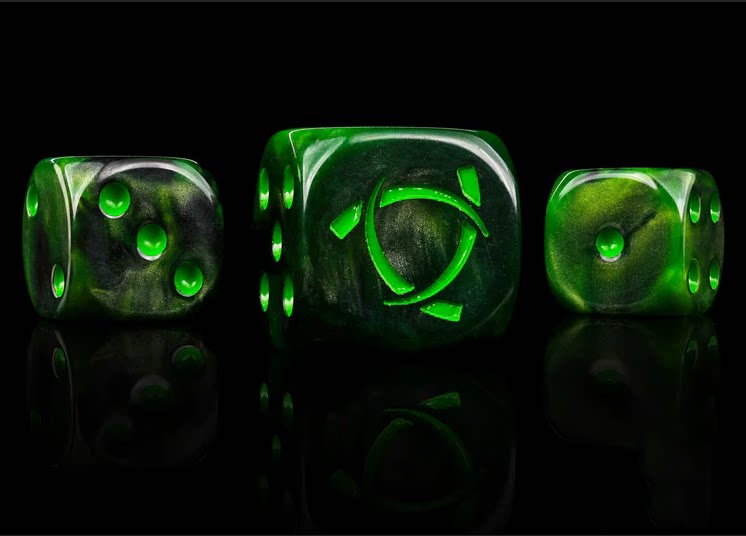 Tzeentch Dark Acrylic D6 Dice Set – alternate product view