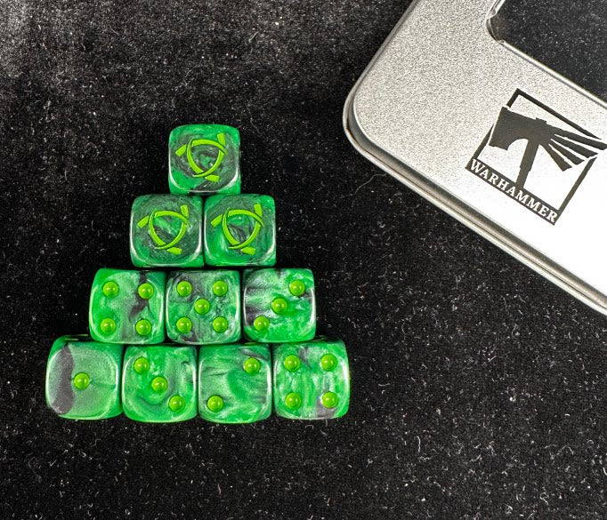 Tzeentch Dark Acrylic D6 Dice Set – alternate product view