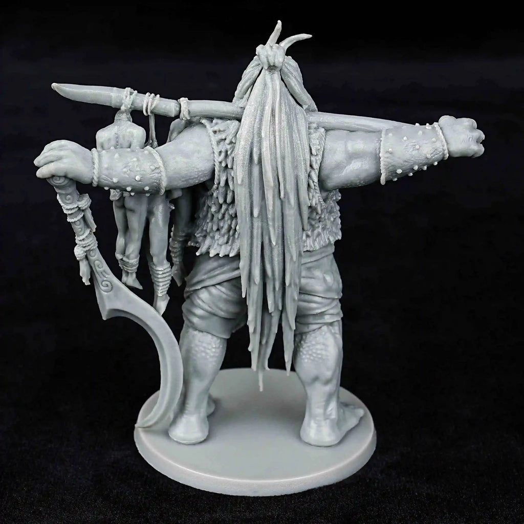 Undead Warrior RPG Miniature – 3D-Printed Tabletop Model – DND Butcher 3D Printed Role Playing Model