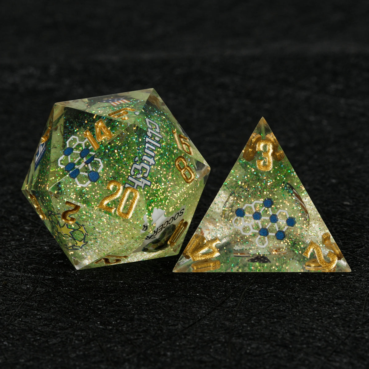 USA Soccer Resin Dice Set – alternate product view