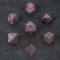 Violet Acrylic DND Dice Set – Violet Wood D&D Dice Set