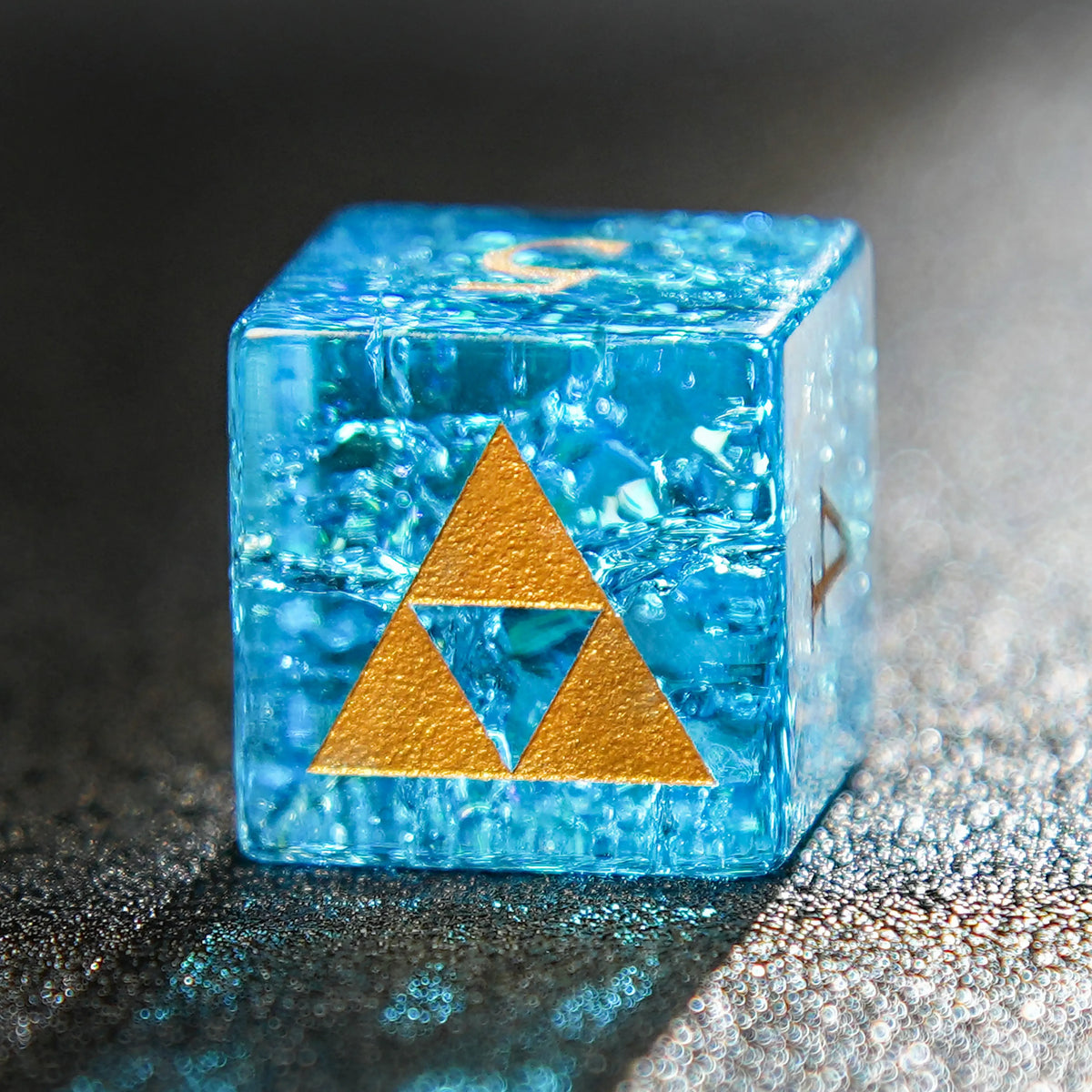 Crackle Effect Glass RPG Dice Set – alternate product view