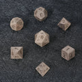 Walnut Acrylic DND Dice Set – Black Walnut DND Dice Set