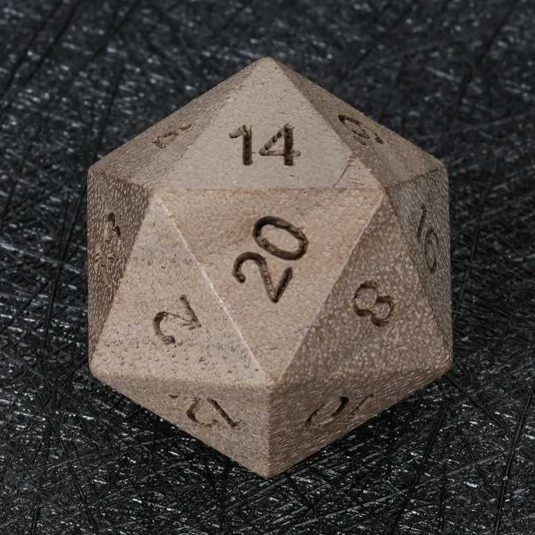 Walnut Acrylic DND Dice Set – Black Walnut DND D20 Dice