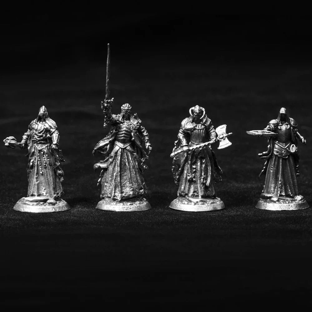 War Chess RPG Miniature – Metal Tabletop Model Dice – DND Dice Board Game Accessories | Metal Character Soldier Diablo