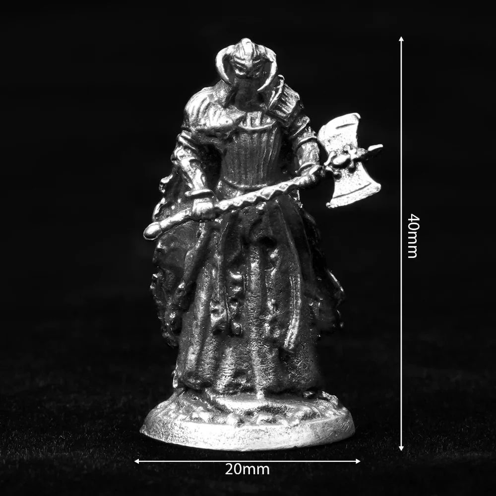War Chess RPG Miniature – Metal Tabletop Model Dice – DND Dice Board Game Accessories | Metal Character Soldier Diablo