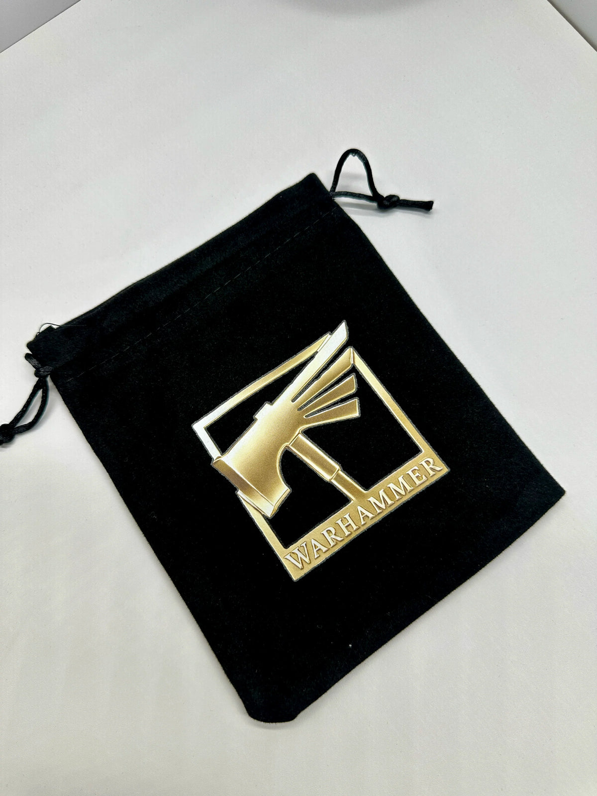 Warhammer 40K Dice Bag – Warhammer merchandise logo, Warhammer drawstring velvet bag, accessory bag, drawstring bag