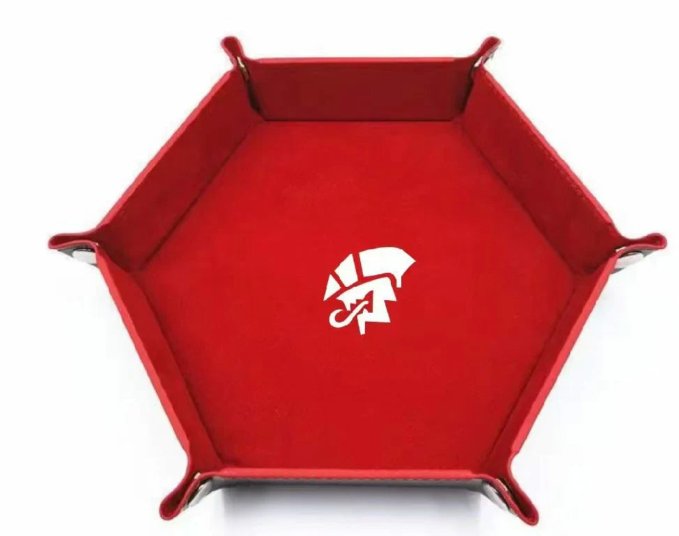 Warhammer 40k Dice – Leather – Minotaurs Chapter – Warhammer 40K Minotaurs Chapter Red Leather Dice Tray