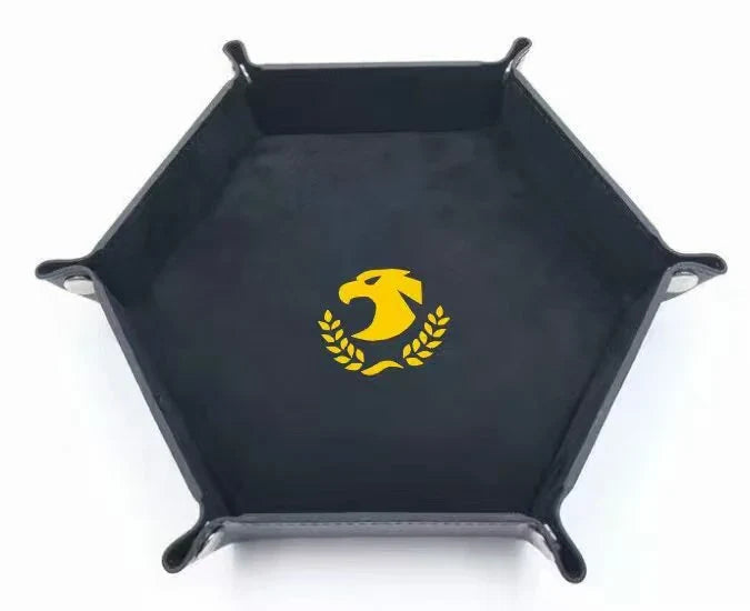 Warhammer 40K Dice Tray – Leather – Imperial Aquila – Warhammer 40K Imperial Aquila Black Leather Dice Tray
