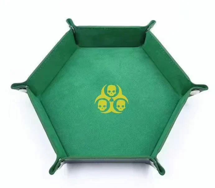 Warhammer 40K Dice Tray – Leather – Nurgle Plague