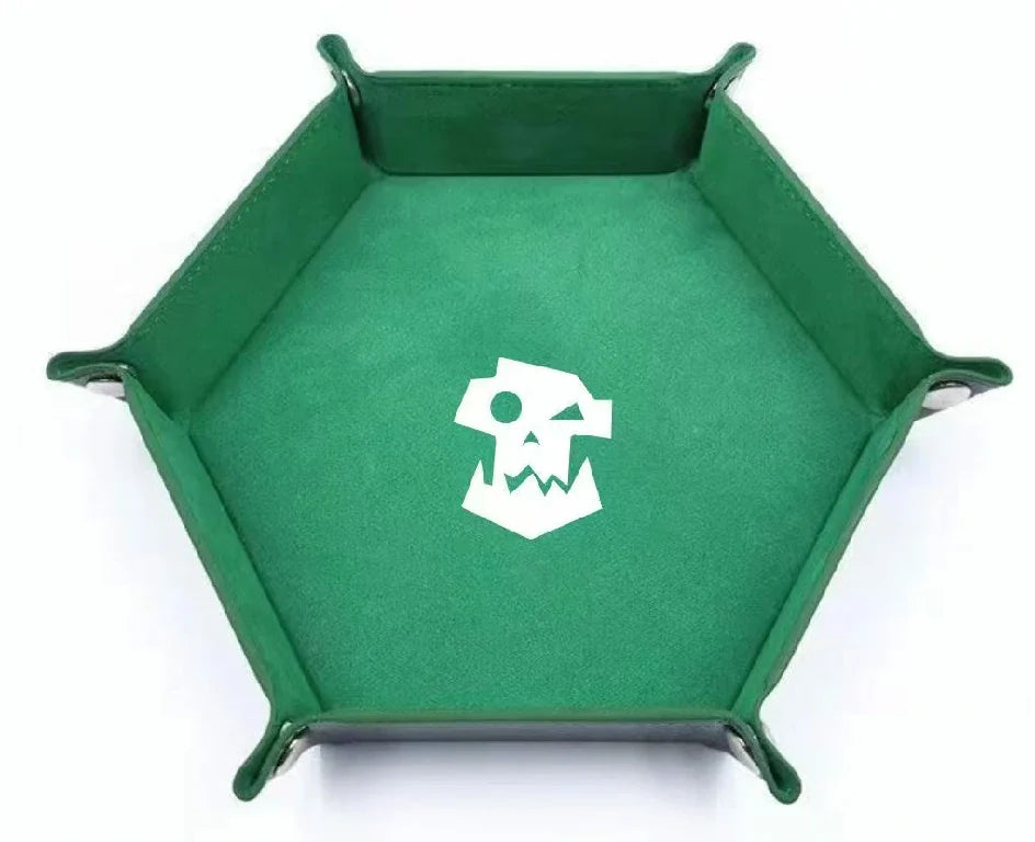 Warhammer 40K Dice Tray – Leather – Ork