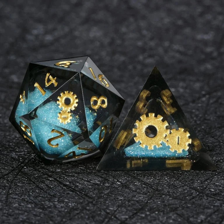 Wedding Liquid Core Dice Set – Customized liquid core dice sets, unique wedding anniversary and birthday gifts, with