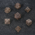 Wenge Acrylic DND Dice Set – Wenge DND Dice Set