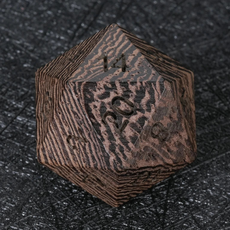 Wenge Acrylic DND Dice Set – Wenge DND D20 Dice