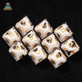 Wizard Resin D10 Dice – Moon Wizard Cat Resin 10 Sided Dice (D10 Dice)