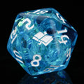 Wizard Resin DND Dice Set – Kickstarter Dice – Blue Mage Resin Dice Set