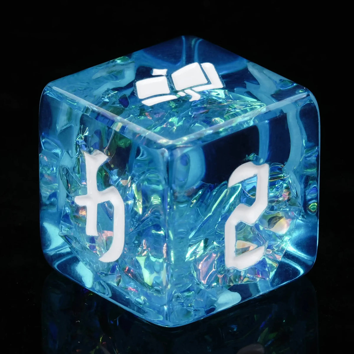 Wizard Resin DND Dice Set – Kickstarter Dice – Blue Mage Resin Dice Set