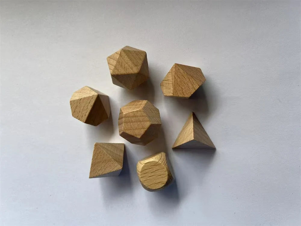 Wooden DND Dice Set