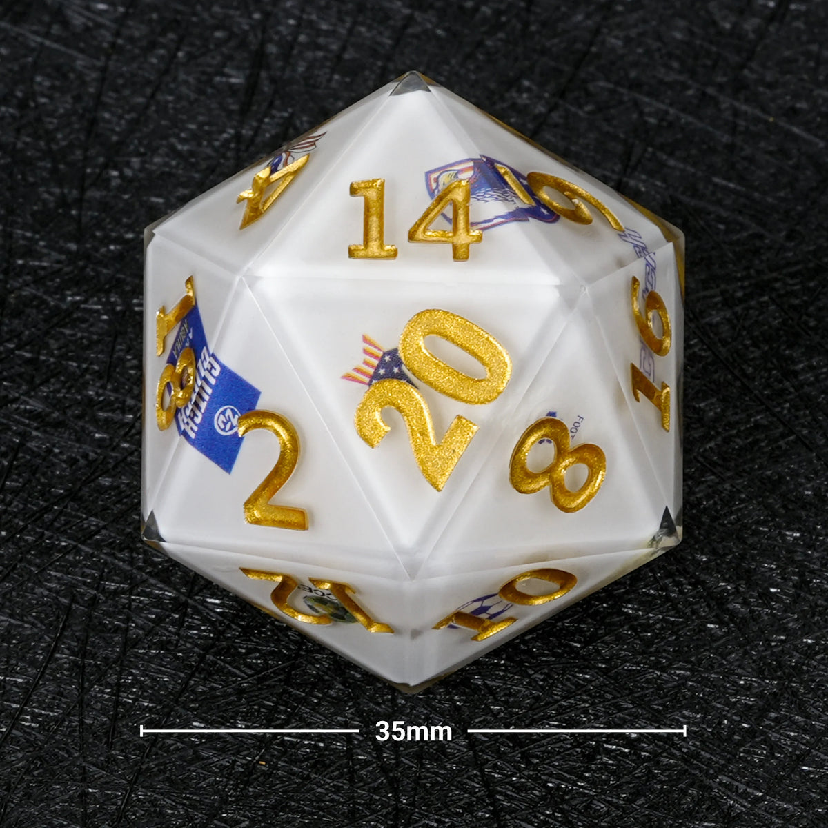 World Cup Resin D20 Dice – Soccer Giant