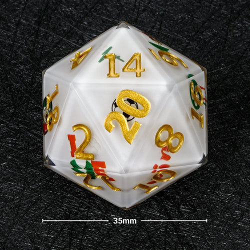 World Cup Resin D20 Dice – Soccer Large