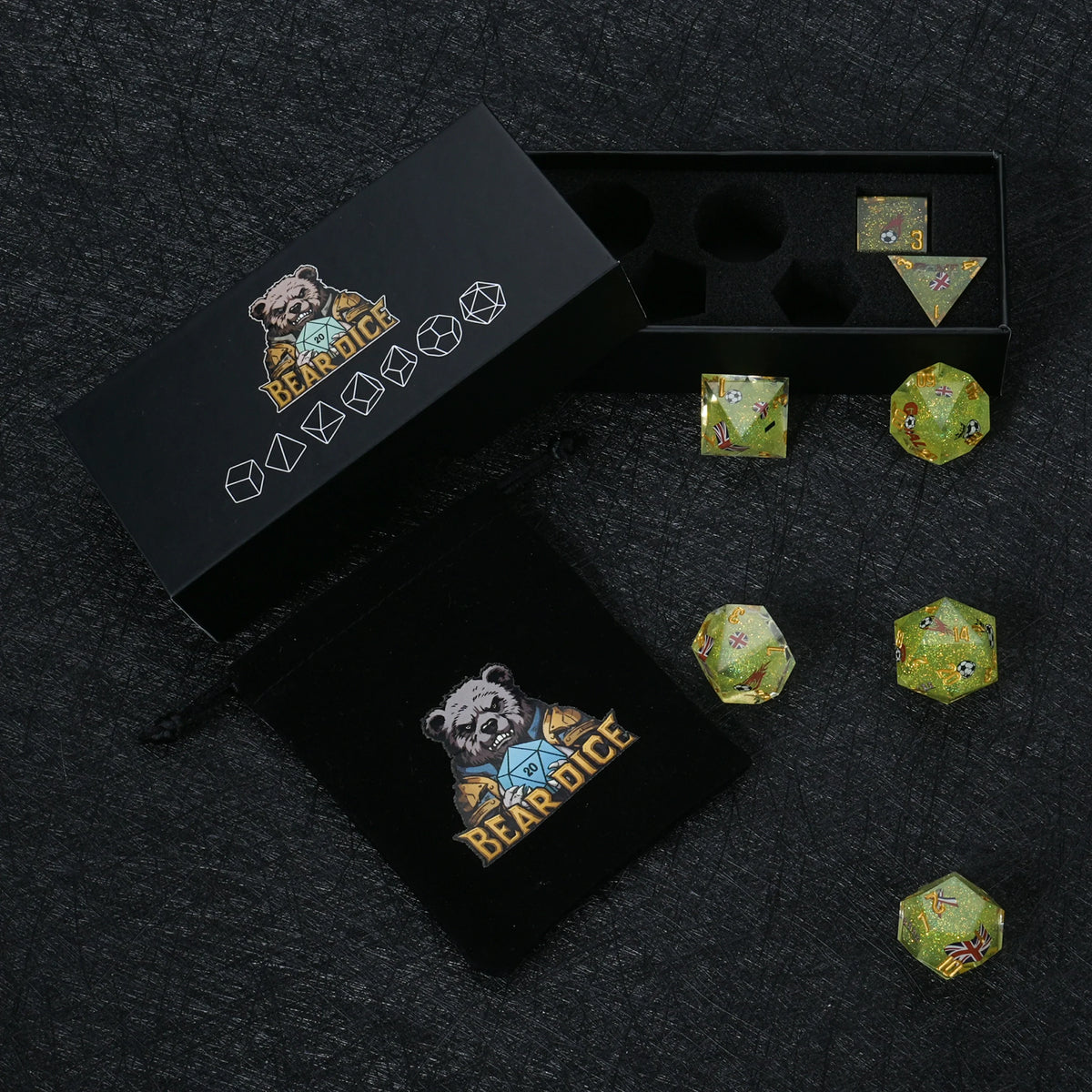 World Cup Resin D&D Dice Set – alternate product view
