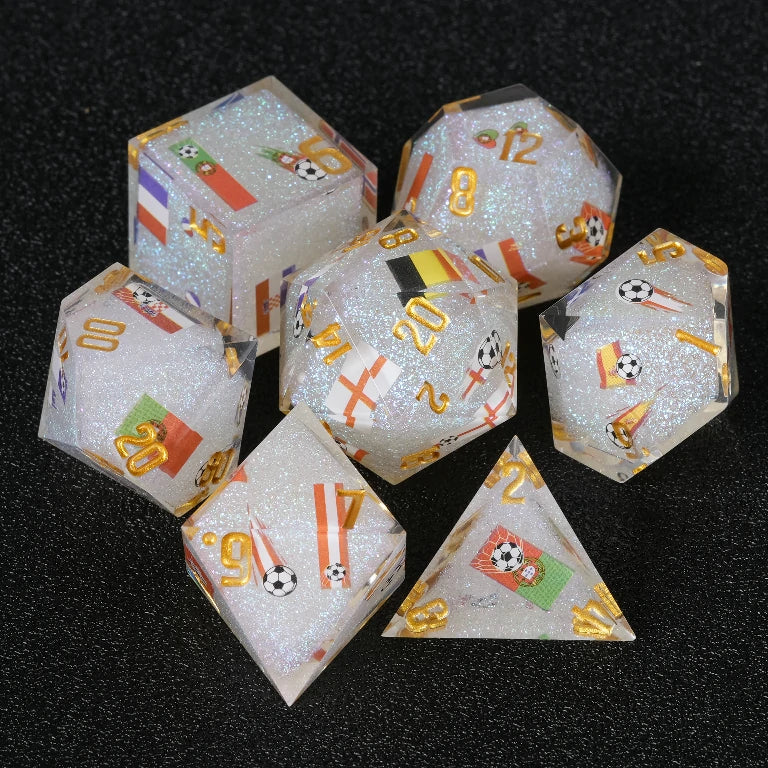 World Cup Resin DND Dice Set