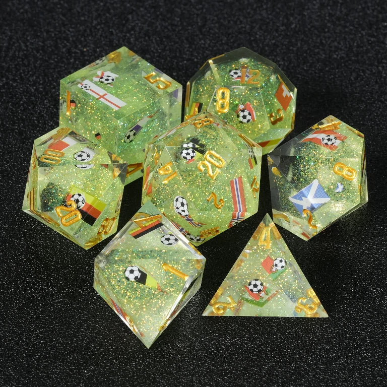 World Cup Resin DND Dice Set – alternate product view