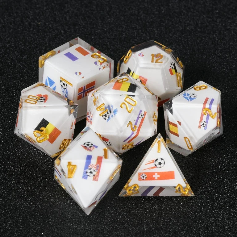 World Cup Resin DND Dice Set – alternate product view