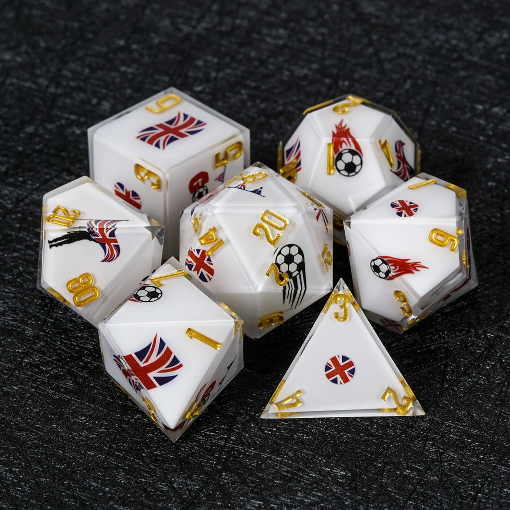 World Cup Resin RPG Dice Set