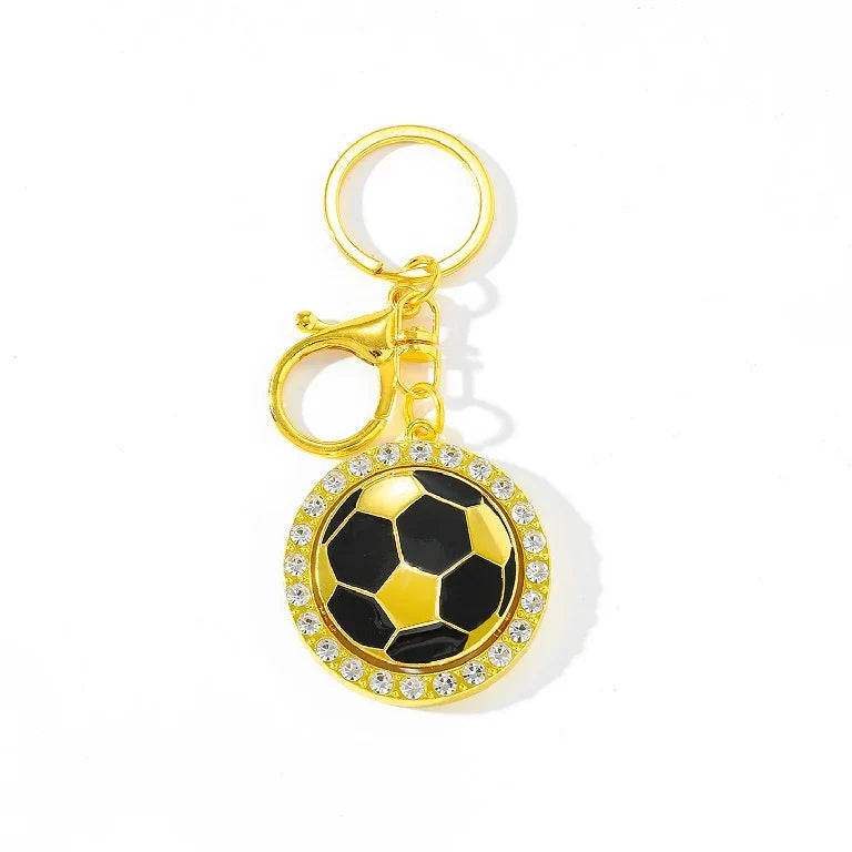 World Cup Rotatable World Soccer Keychain – alternate product view