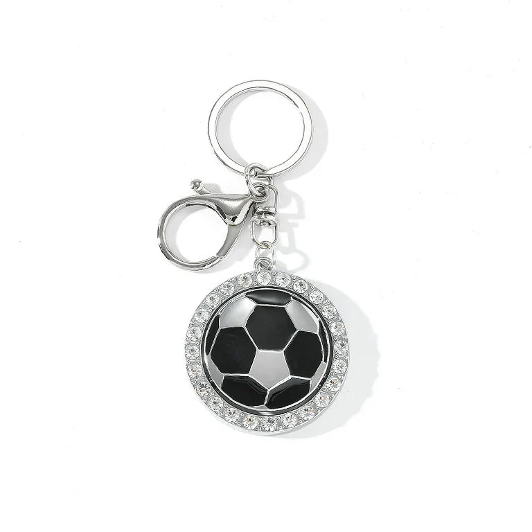 World Cup Rotatable World Soccer Keychain – alternate product view