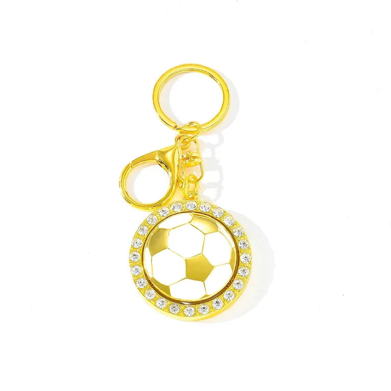World Cup Rotatable World Soccer Keychain – alternate product view