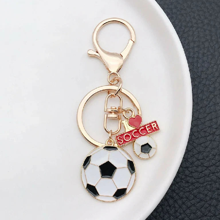 World Cup Soccer Ball Soccer Keychain – alternate product view