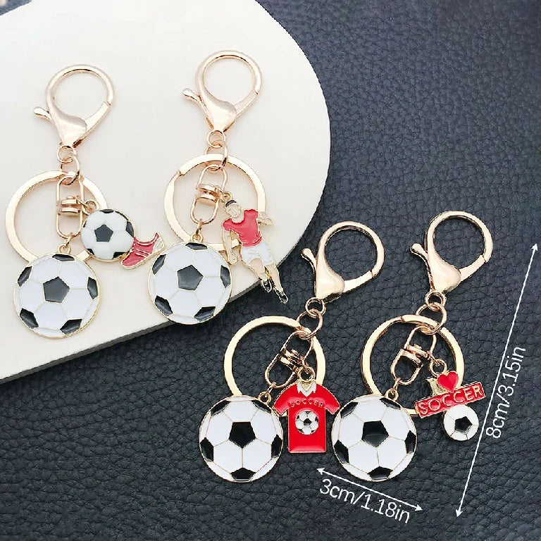 World Cup Soccer Ball Soccer Keychain – alternate product view