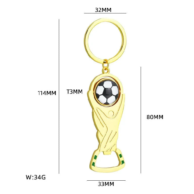 World Cup Soccer Keychain – Bottle Opener – alternate product view