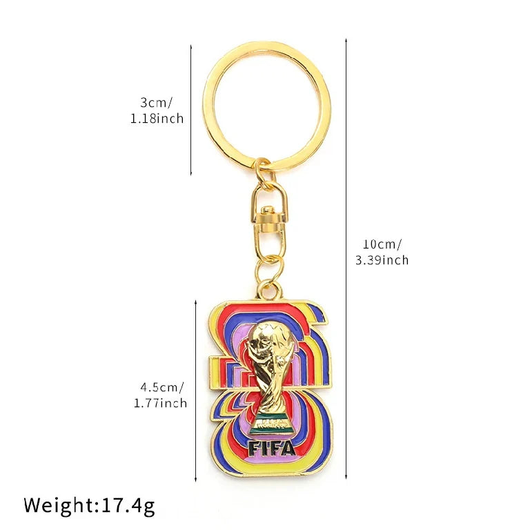 World Cup Soccer Keychain – Painted Enamel – alternate product view
