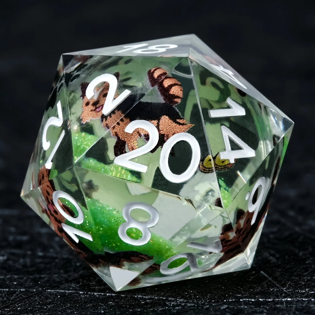 Yorkshire Terrier Liquid Core Dice Set – alternate product view