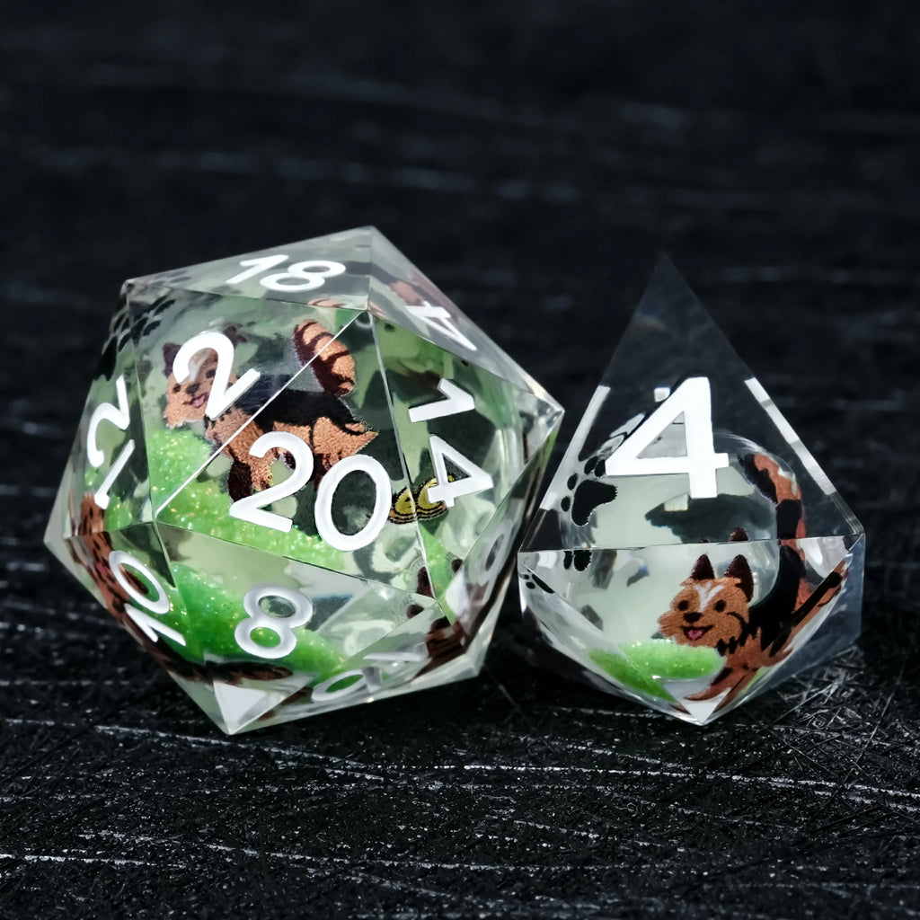 Yorkshire Terrier Liquid Core Dice Set – alternate product view