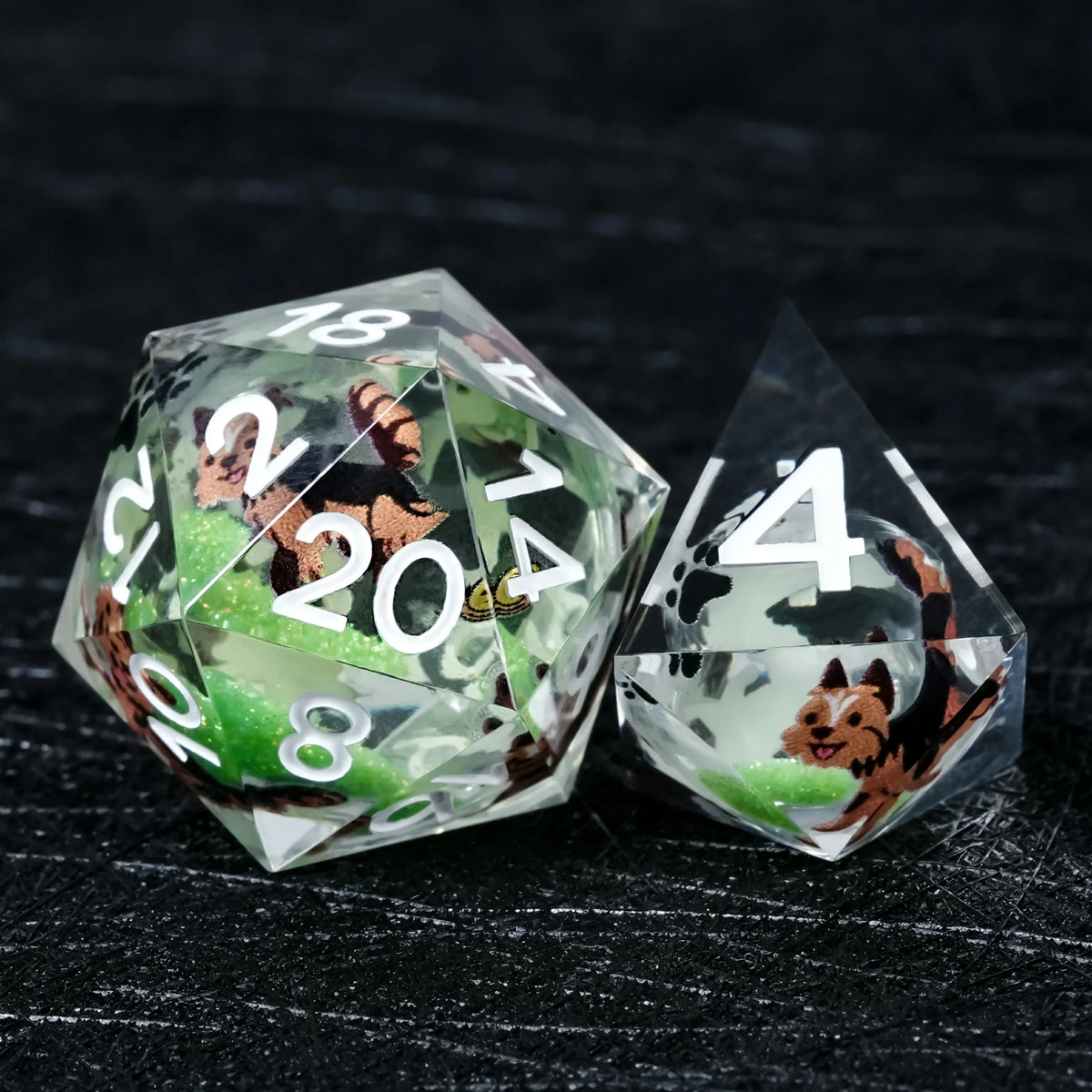 Yorkshire Terrier Liquid Core Dice Set – alternate product view